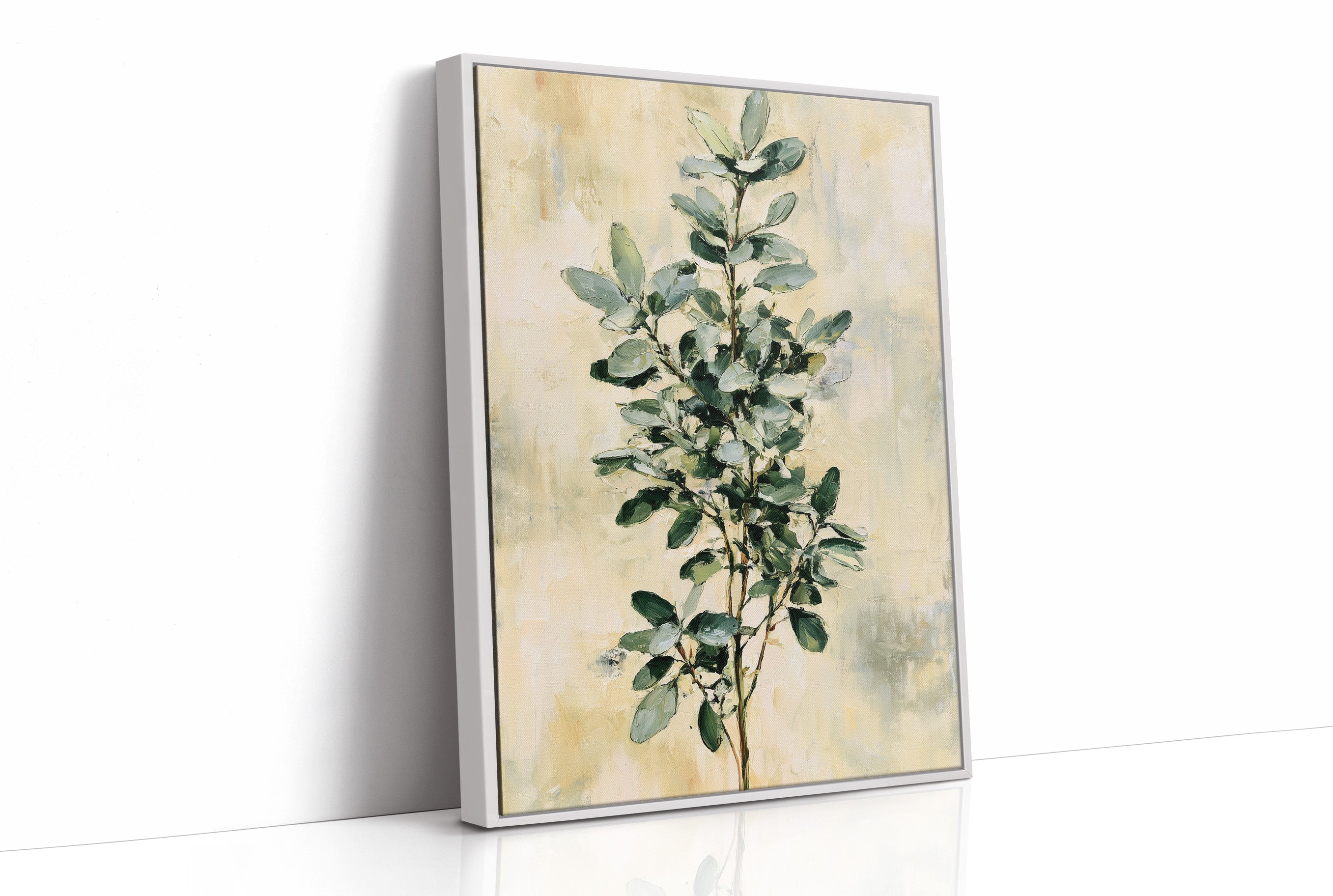 Eucalyptus Sprig on Golden Cream