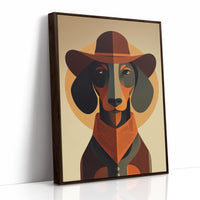 Western Hound's Geometric Portrait