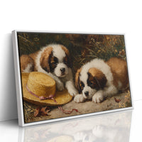Summer Puppies Find Straw Hat Adventure