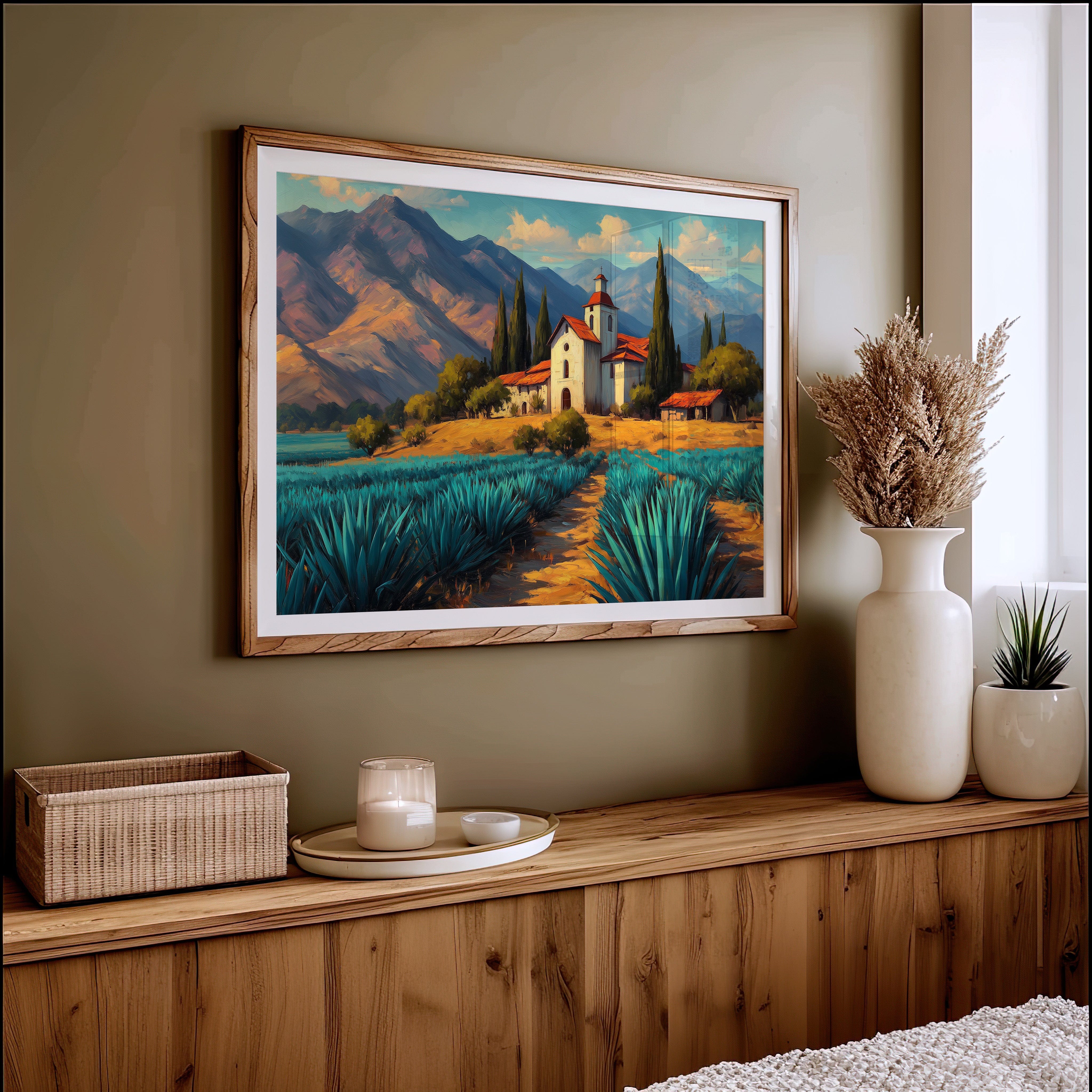 Agave Fields Lead To Sacred Light