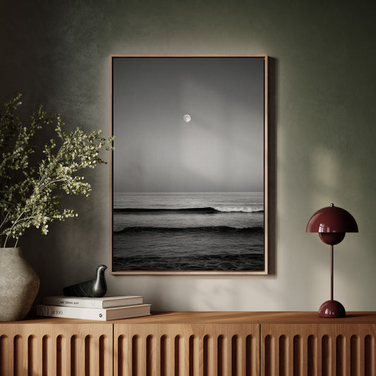 Moonlit Tide and Quiet Reflections