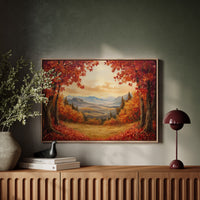 Autumn Maples Frame Mountain Gold