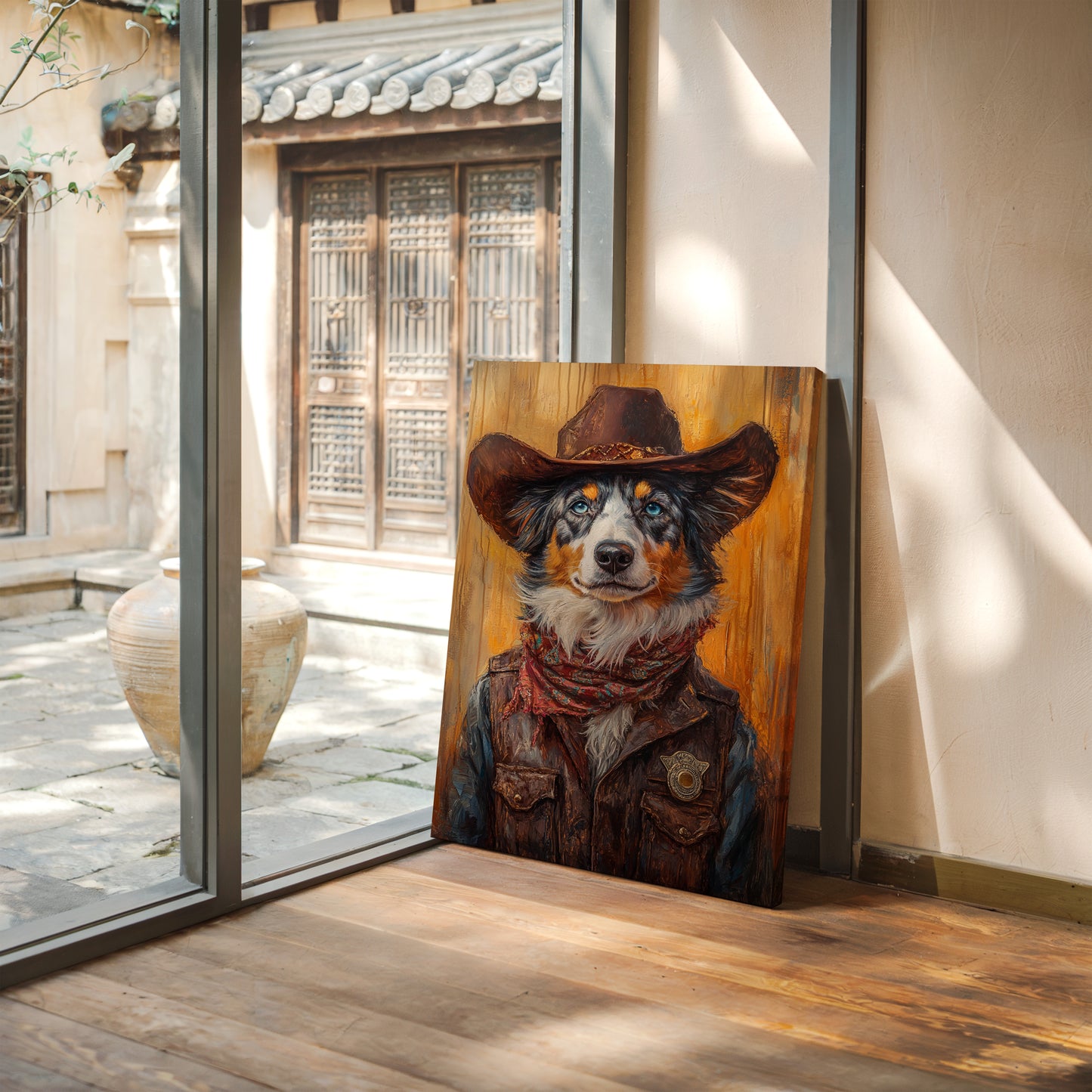 Australian Shepherd Cowboy Deputy