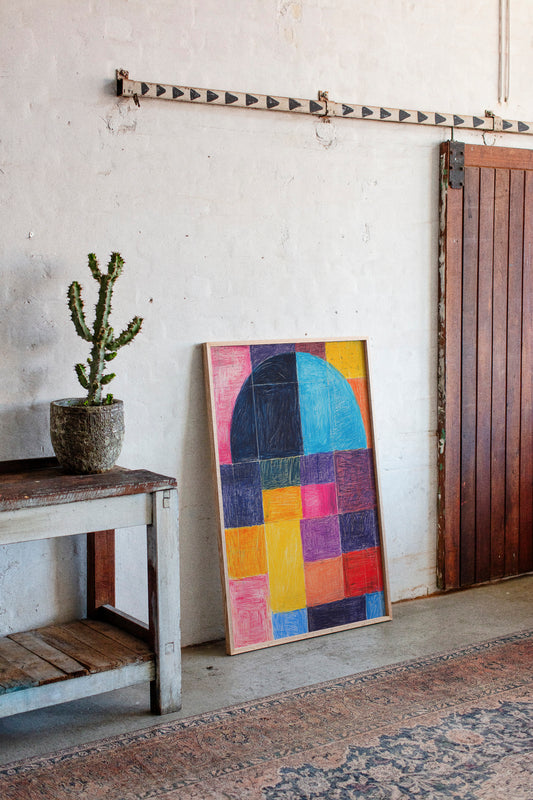 Colors Dance Through City Windows