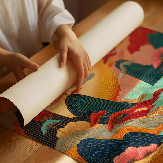 Ocean Dreams Paint Mountain Peaks