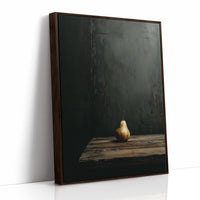 Solitary Pear in Emerald Darkness