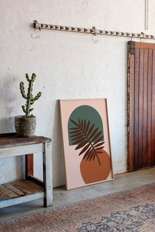 Foliage Dances Against Soft Canvas