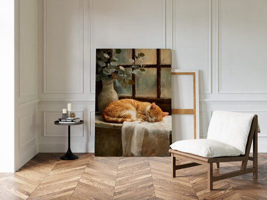Naptime Beneath Sunlit Windows