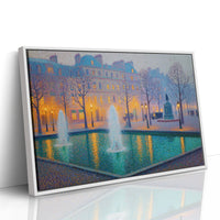 Paris Fountains Dance At Twilight
