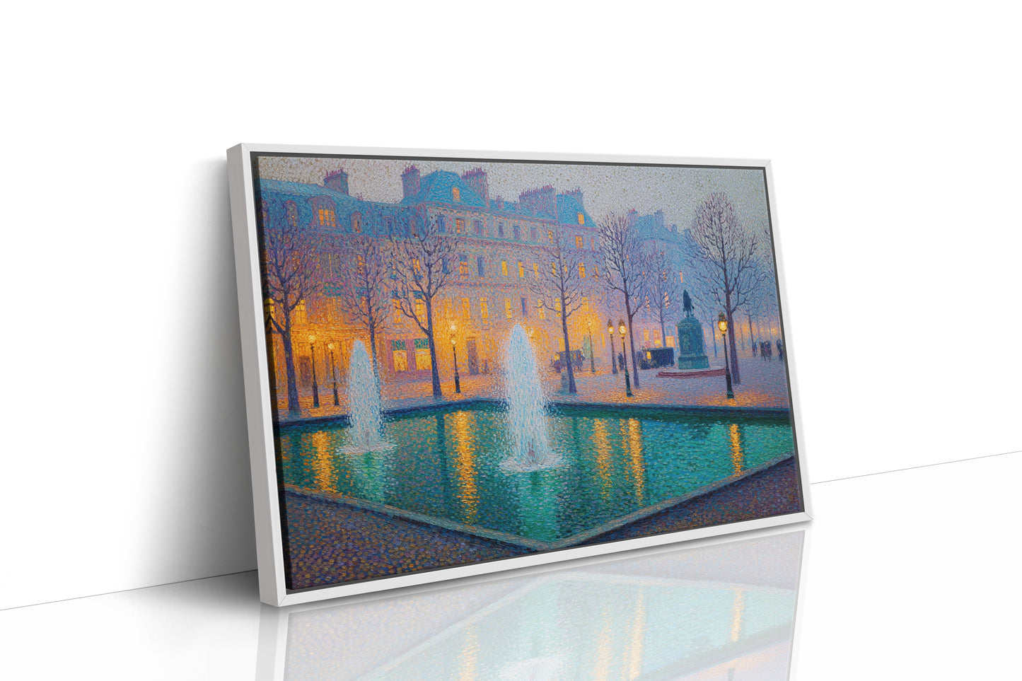 Paris Fountains Dance At Twilight