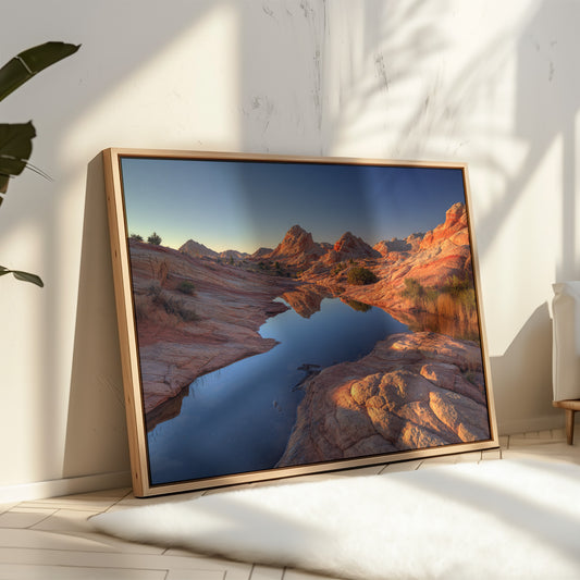 Red Rocks Mirror Desert Dawn