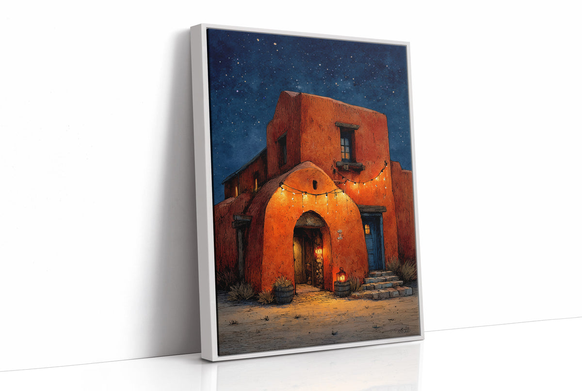 Desert Nightlight: Adobe Left the Lights On