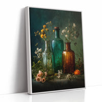 Wildflowers Caught In Vintage Glass