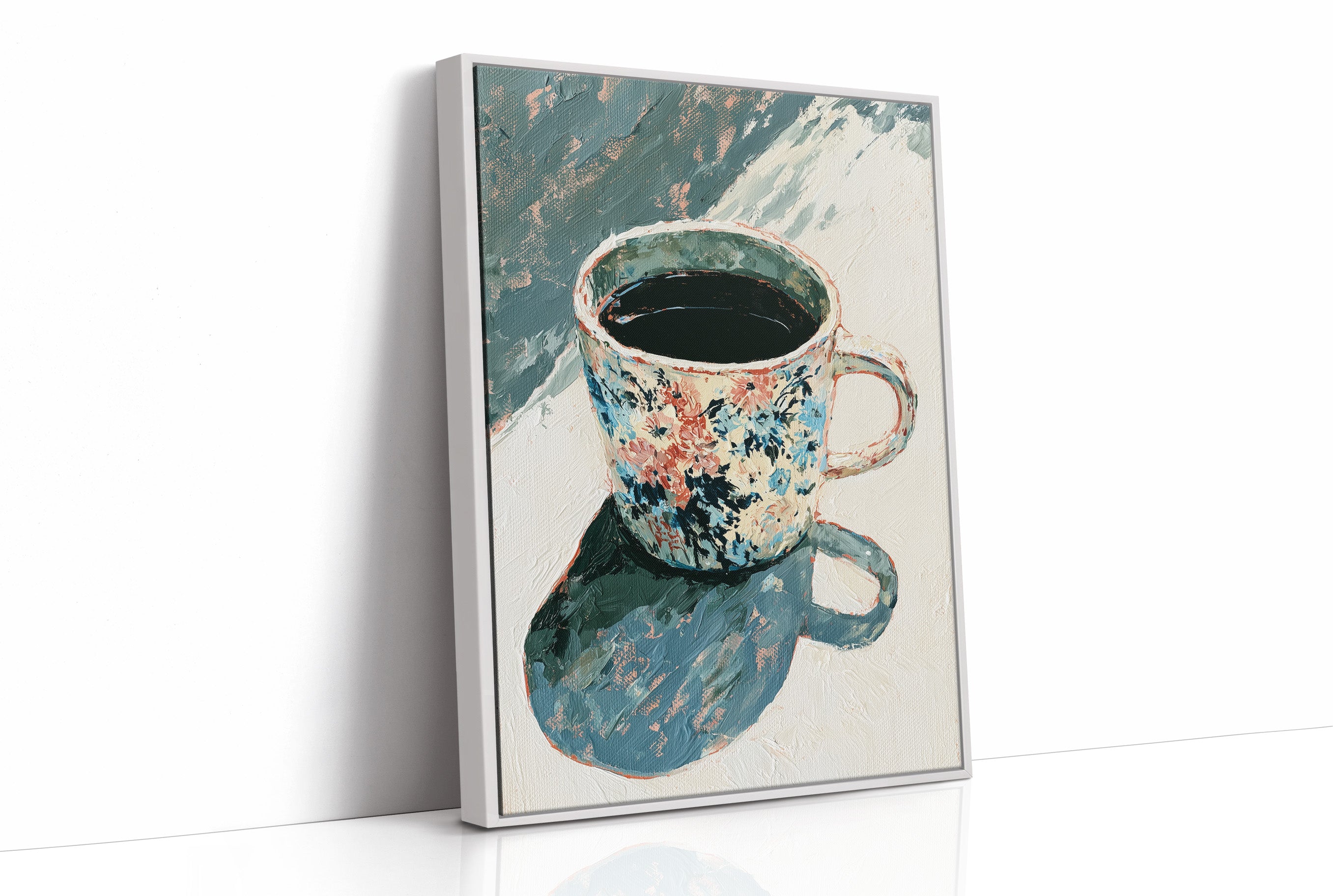 Floral Mug, Long Morning Shadow