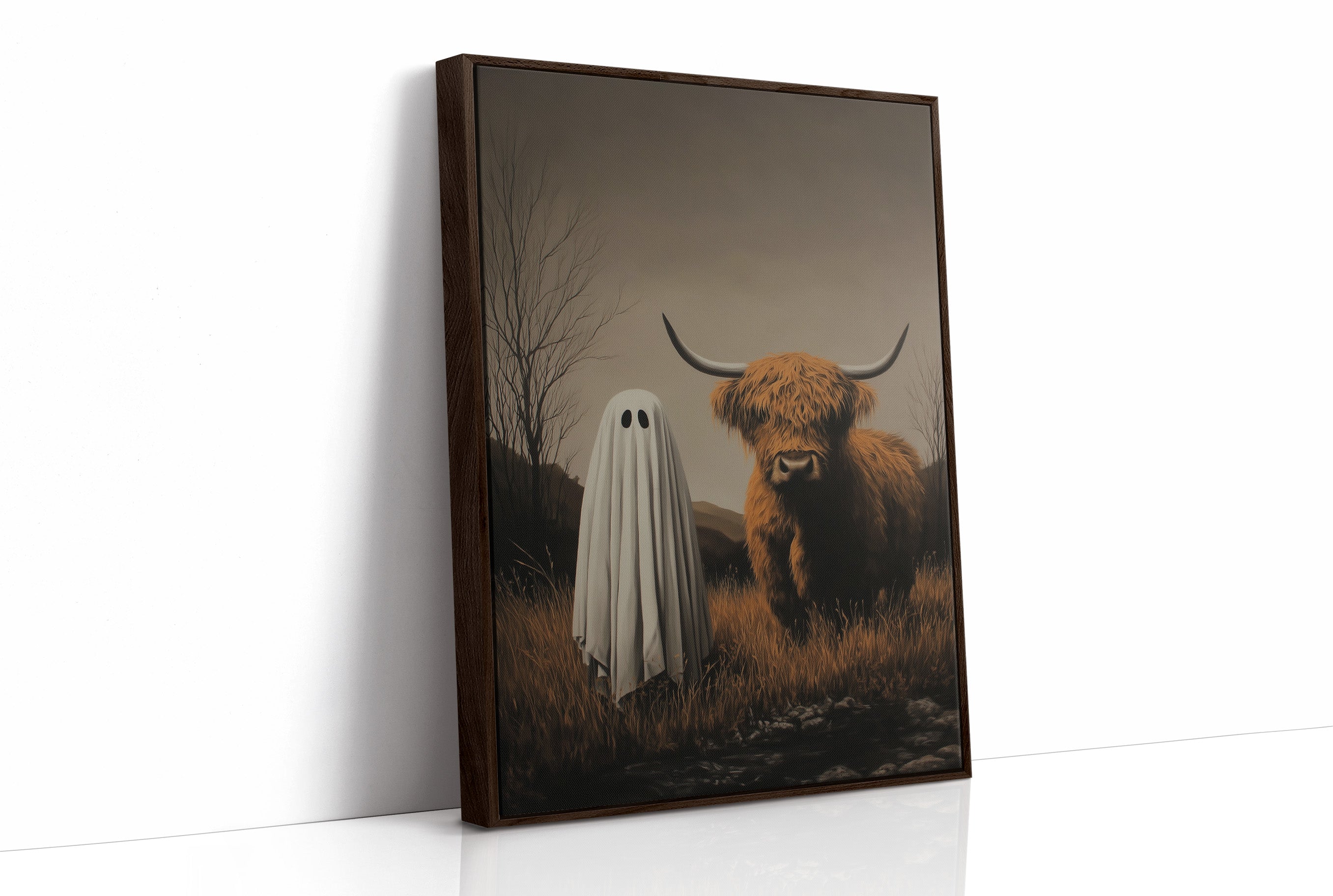Unlikely Companions in Autumn Fields