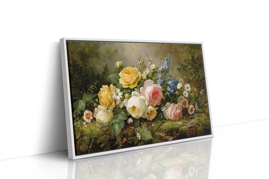 Summer Roses Dance With Wild Daisies