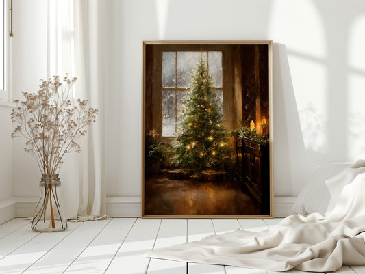 Glistening Pines and Warm Embrace