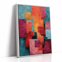 Golden Sun Through City Blocks