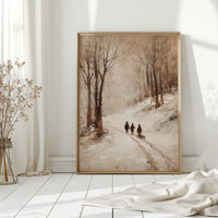Footsteps Through Winter's Embrace