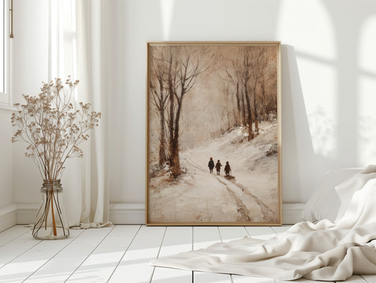 Footsteps Through Winter's Embrace