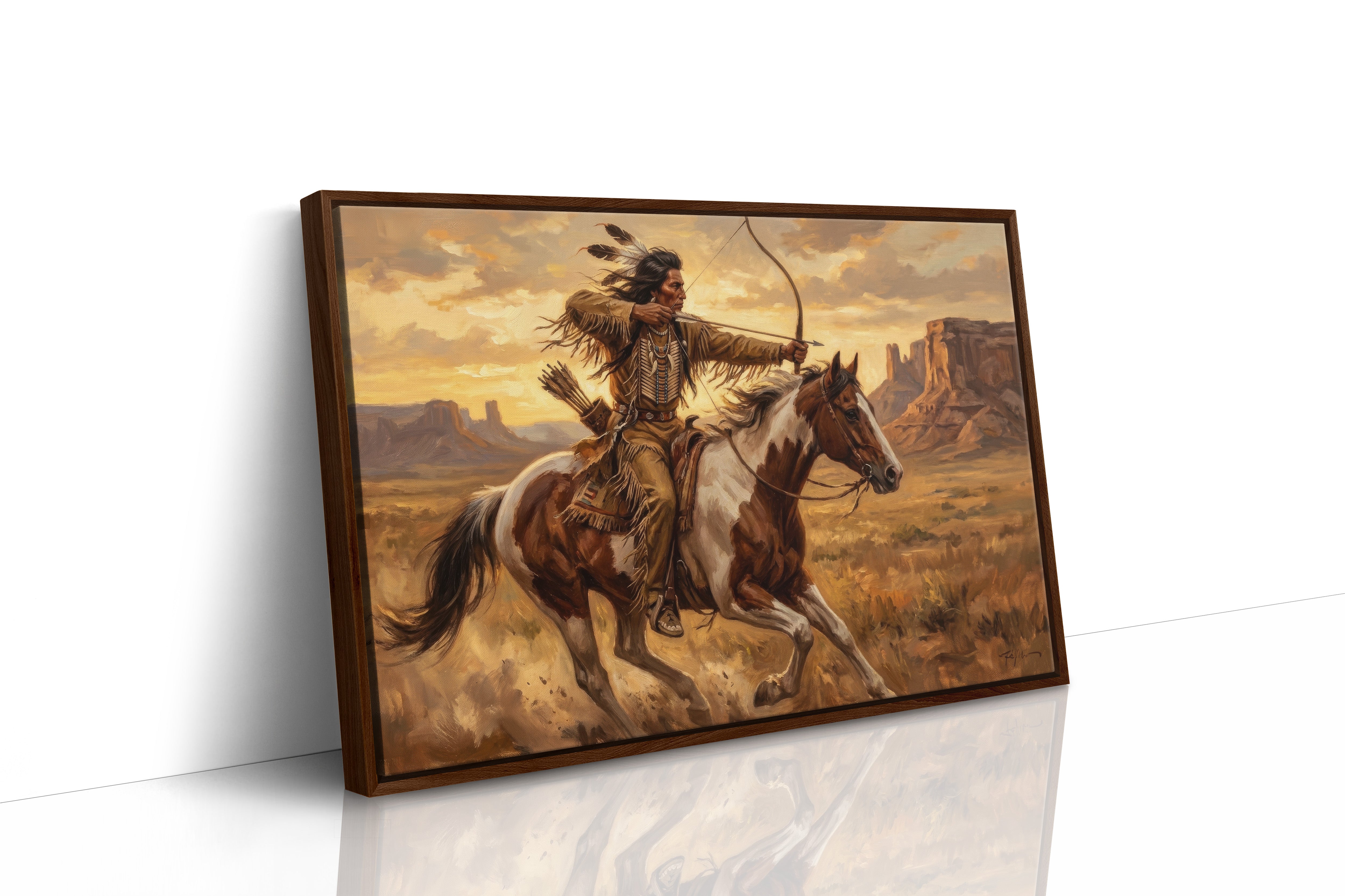 Desert Rider Drawing His Bow