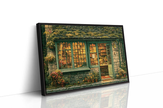Bookshop Wrapped in Green
