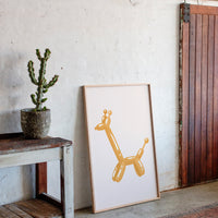 A Giraffe's Playful Journey