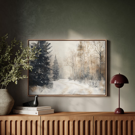Snow Winds Through Silent Pines