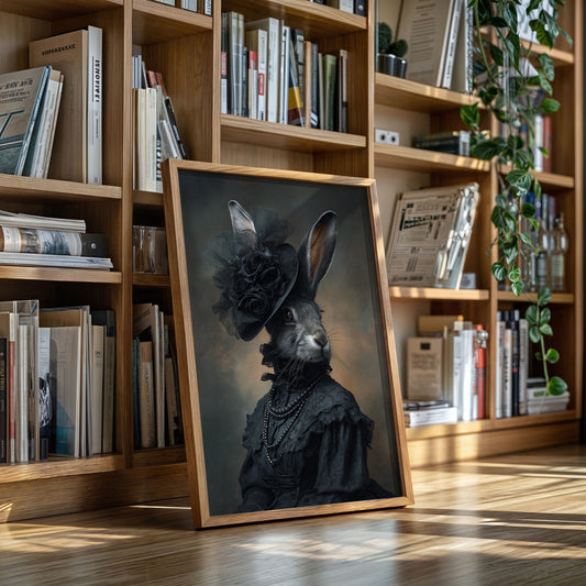 A Rabbit's Midnight Elegance