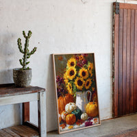 Autumn's Warmth In Sunflower Light