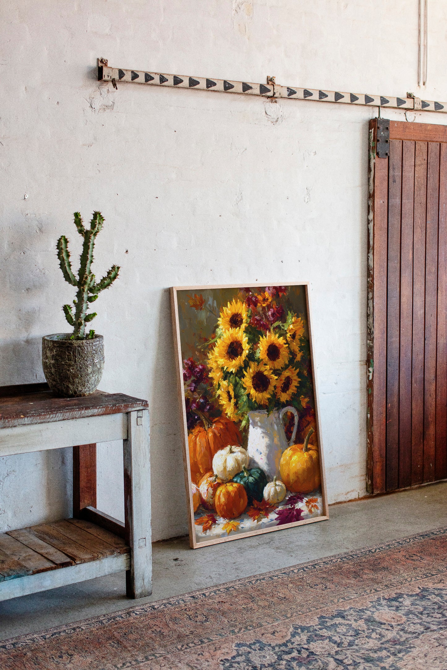 Autumn's Warmth In Sunflower Light