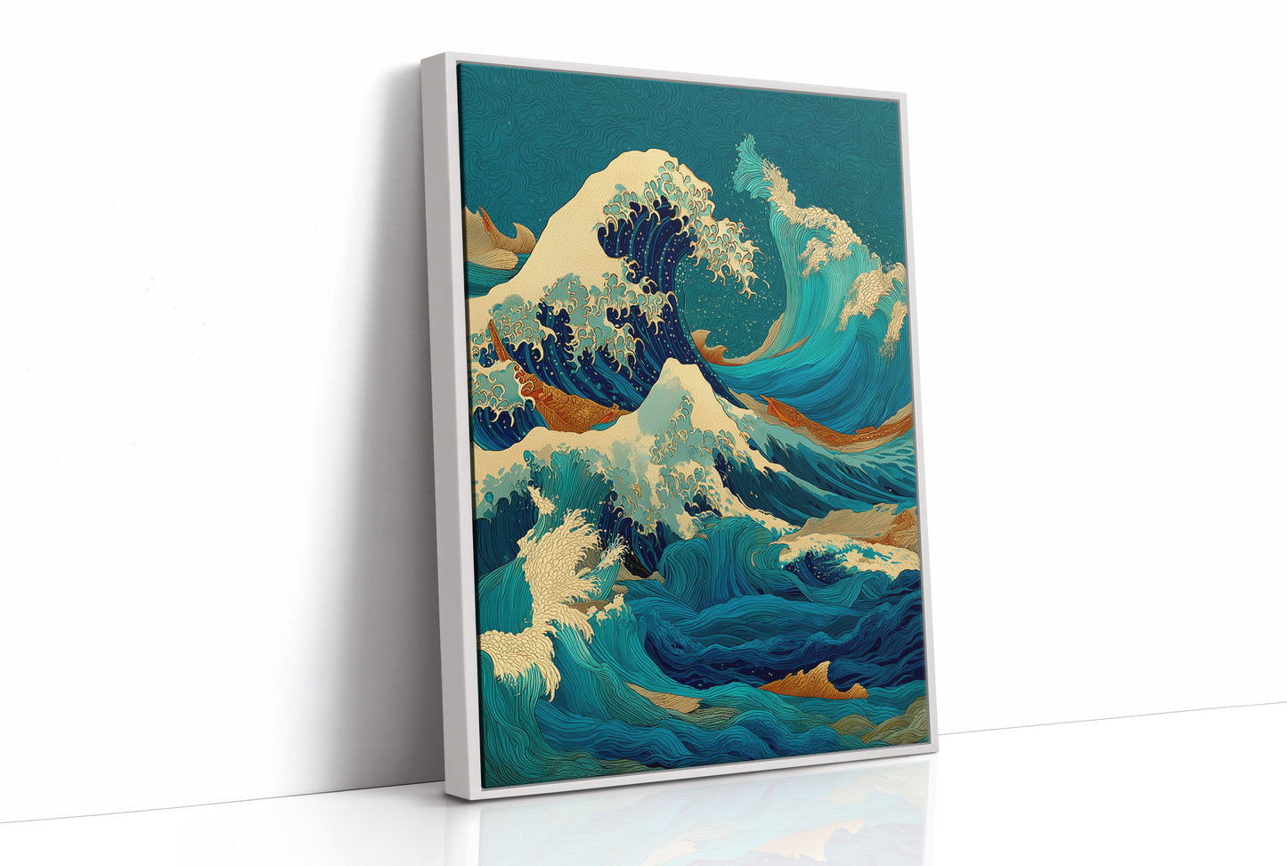 Ocean Swirls Dance With Golden Light