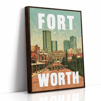 Fort Worth, Riso Print