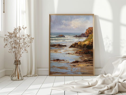 Tides Embrace the Weathered Shore
