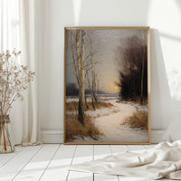 When Snow Meets Setting Sun