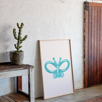 Turquoise Wings Paint Morning Fresh