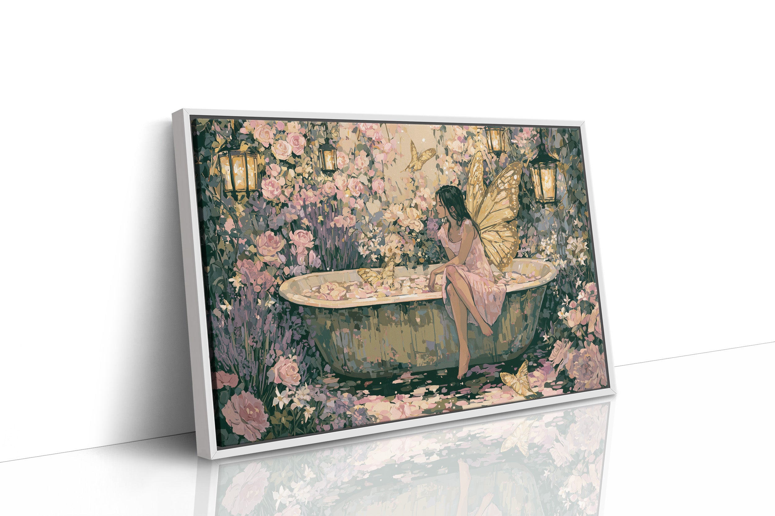 Fairy in the Rose Bath Garden