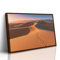 Footprints Over Golden Dunes