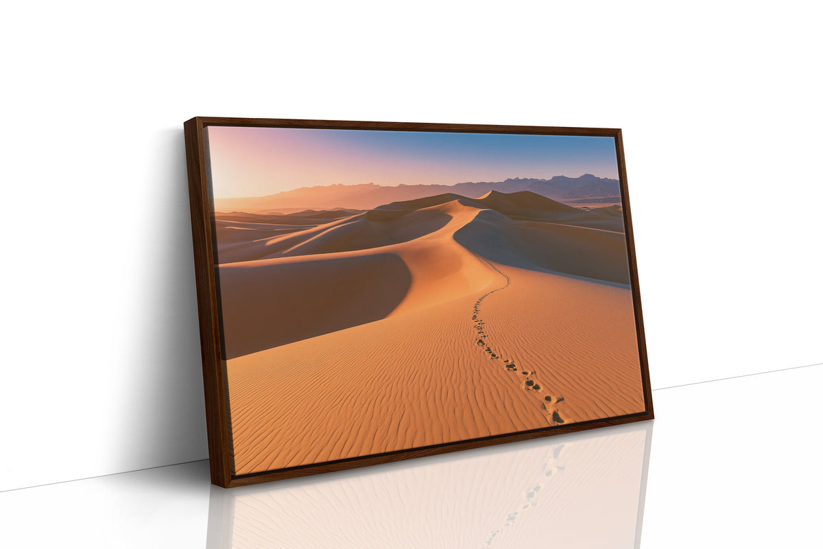 Footprints Over Golden Dunes