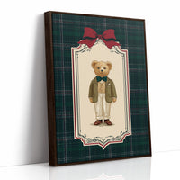 The Gentleman Bear With Emerald Bow
