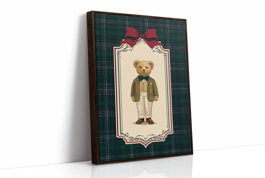 The Gentleman Bear With Emerald Bow