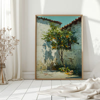 Oranges Beneath the Sunlit Wall