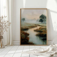 Morning Mist Over Still Waters