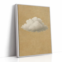 Solitary Cloud Over Ochre Sky