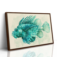 Lionfish in Turquoise Bloom