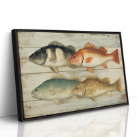 Coastal Catch On Weathered Boards