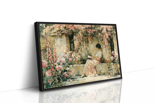 Reading Beneath the Rose Arbor