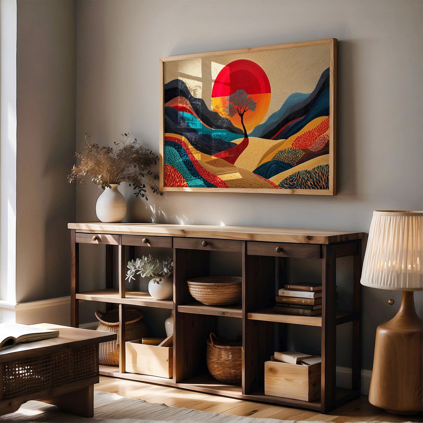 Lone Tree Dances At Sunset's Peak