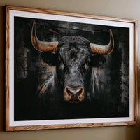 Midnight Bulls Wear Golden Crowns