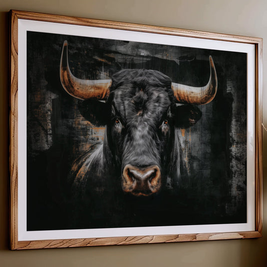Midnight Bulls Wear Golden Crowns